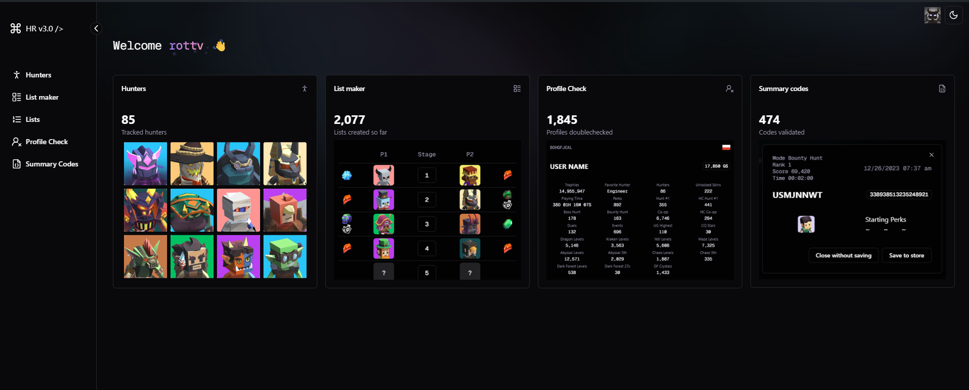 HuntRoyale Tool banner
